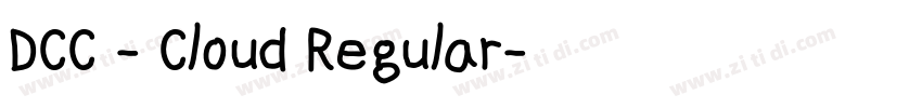 DCC - Cloud Regular字体转换